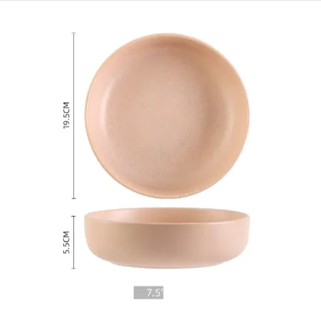 Artisan Japanese Ceramic Dining Set – Ideal for Ramen & Salads