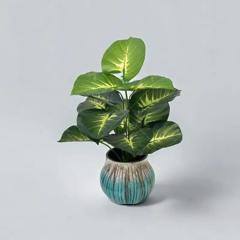Turtle-Shell Leaf Faux Plant