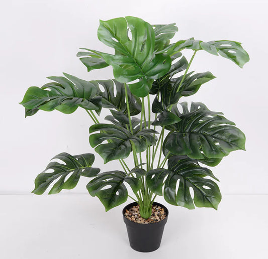 Monstera Green Leaf Faux Plant Artificial