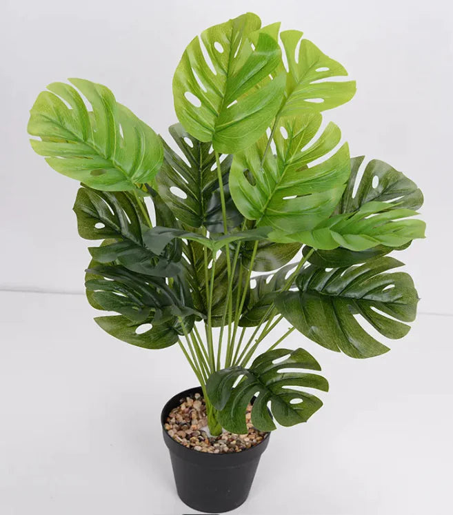 Monstera Green Leaf Faux Plant Artificial