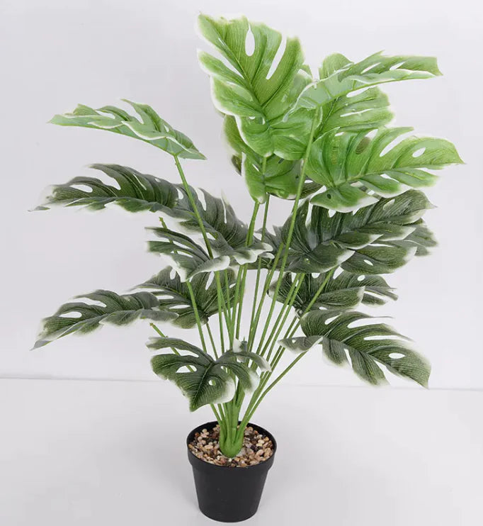 Monstera Green Leaf Faux Plant Artificial