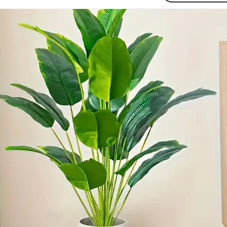 Turtle-Shell Leaf Faux Plant