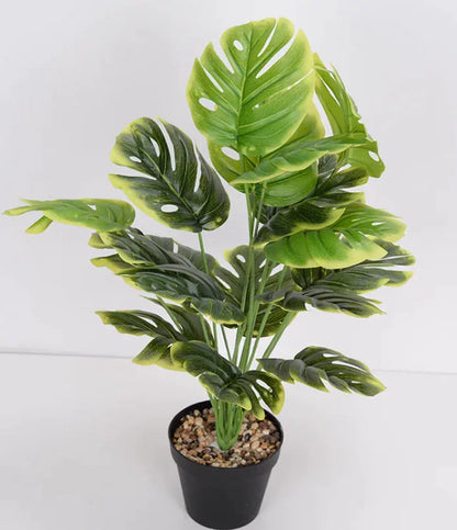 Monstera Green Leaf Faux Plant Artificial