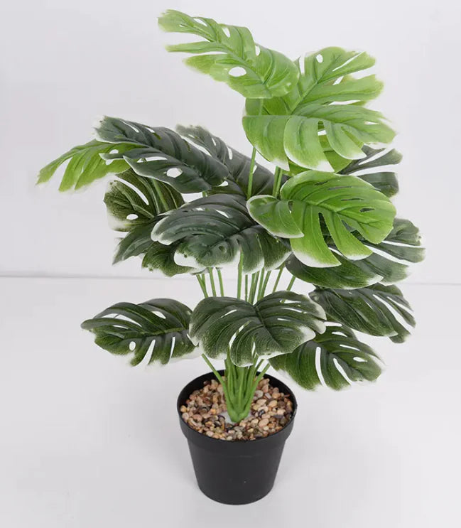 Monstera Green Leaf Faux Plant Artificial