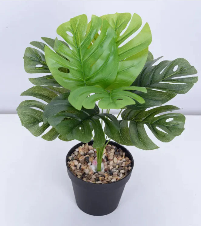 Monstera Green Leaf Faux Plant Artificial