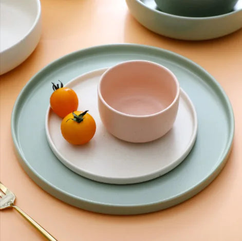 Artisan Japanese Ceramic Dining Set – Ideal for Ramen & Salads