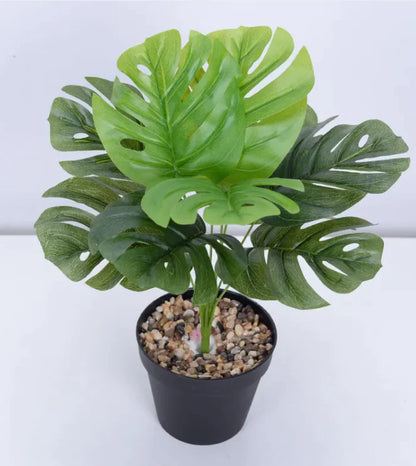 Monstera Green Leaf Faux Plant Artificial