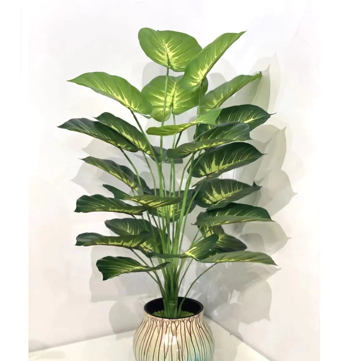Turtle-Shell Leaf Faux Plant