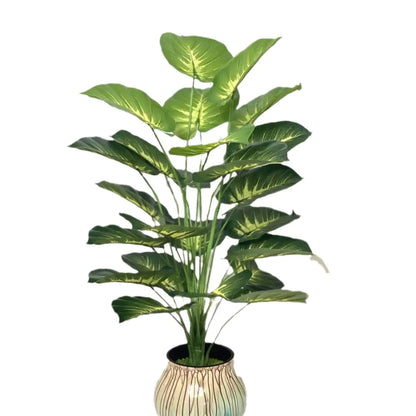 Turtle-Shell Leaf Faux Plant
